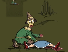 Dead Dorothy. Zombie Scarecrow. It's a blood bath!